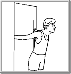 door stretch shoulders